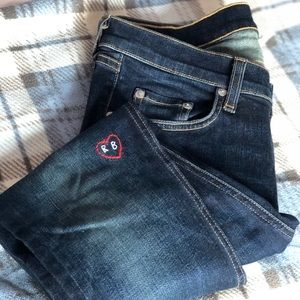 Rag & bone dark washed skinny jeans